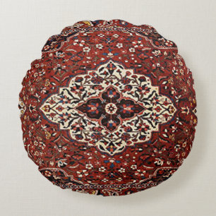 Oriental Antique Persian Turkish Rug Round Cushion