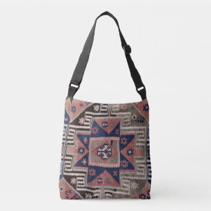 Oriental Antique Red Kilim Rug   Crossbody Bag