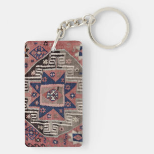 Oriental Antique Red Kilim Rug    Key Ring