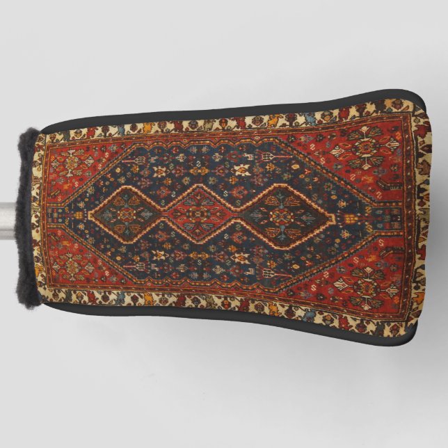 Oriental Antique Turkish Persian Carpet Rug Golf Head Cover (Front)