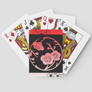 Oriental Apple Blossom Playing Cards