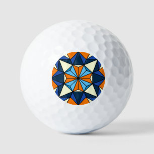 Oriental Arabic Geometric Seamless Pattern Golf Balls
