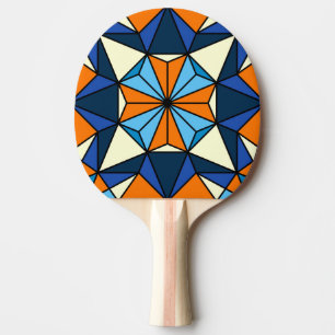 Oriental Arabic Geometric Seamless Pattern Ping Pong Paddle