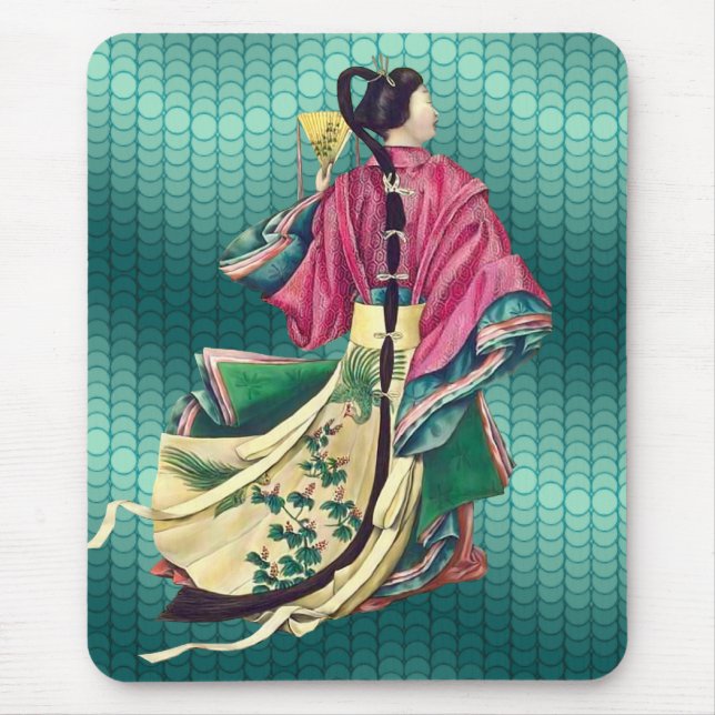 Oriental Beauty Mouse Mat (Front)