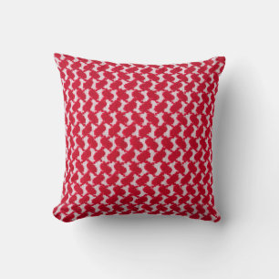 Oriental, bedouin like background. Arab keffiyah p Cushion