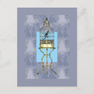 Oriental Birdcage Postcard