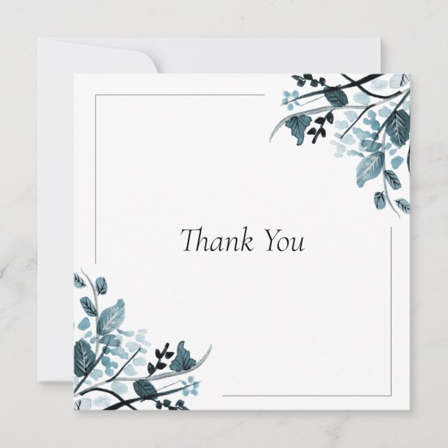 Oriental blossom thank you card (Front)