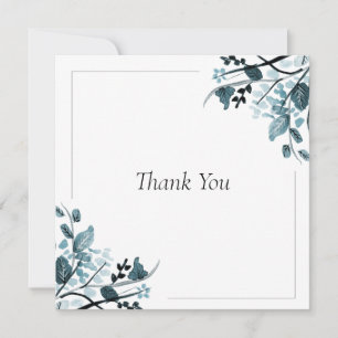 Oriental blossom thank you card