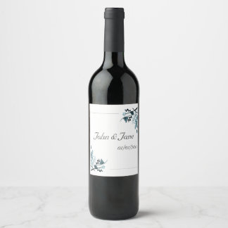 Oriental blossom wine label
