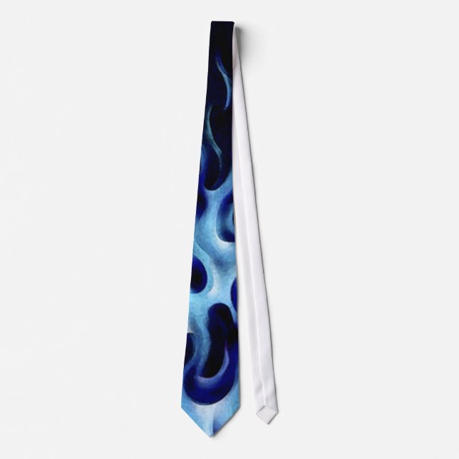 Oriental Blue Flame Tie (Front)