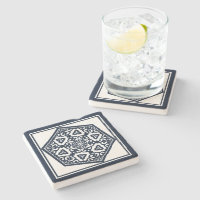 Oriental Blue Ottoman Turkish Tracery Vector Art