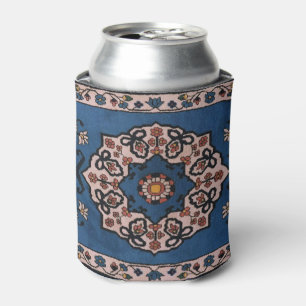 Oriental Blue Persian , Turkish Pattern Carpet Can Cooler