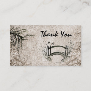 Oriental Bridge Thank You Business Card