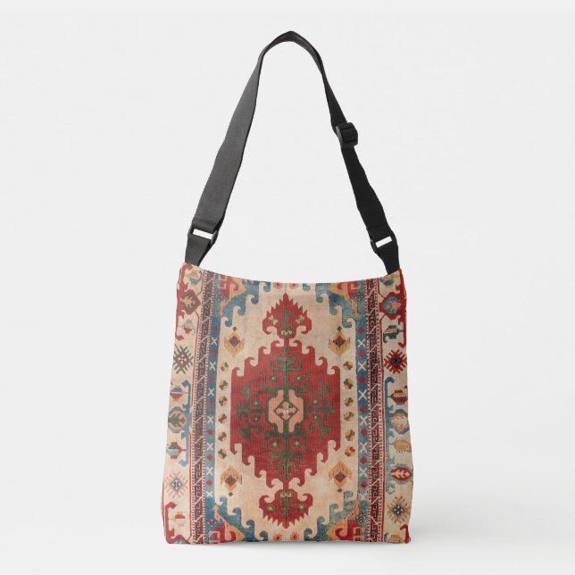 Oriental Carpet Rug Crossbody Bag (Front)