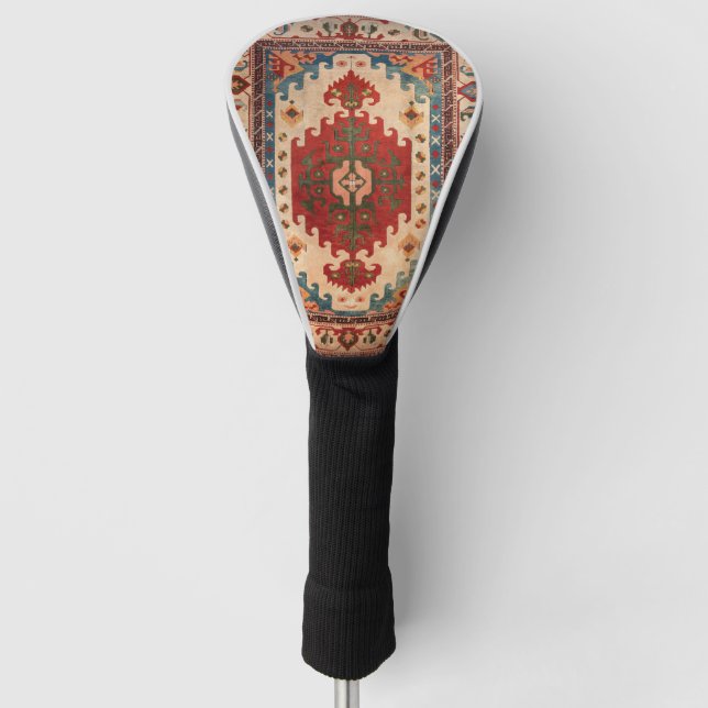 Oriental Carpet Rug Golf Head Cover (Front)