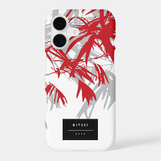 Oriental Chic Asian Chinese Grey Bamboo Leaves Zen
