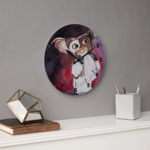 Oriental Creature Painting by Alfred Fox Large Clock