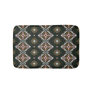 Oriental Damask: Vintage Talavera Mosaic. Bath Mat
