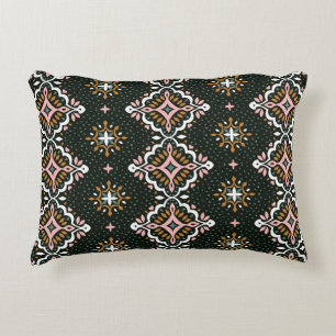 Oriental Damask: Vintage Talavera Mosaic. Decorative Cushion