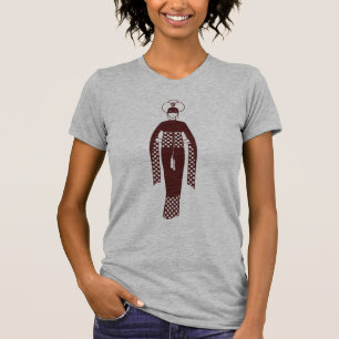 Oriental Dark Red Woman Turban Turkey Art Nouveau T-Shirt