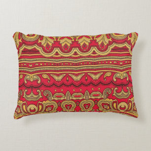 Oriental decor closeup. decorative cushion