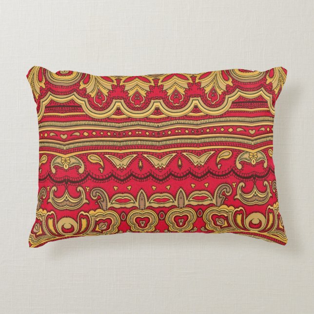 Oriental decor closeup. decorative cushion (Front)