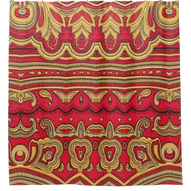 Oriental decor closeup. shower curtain (Front)