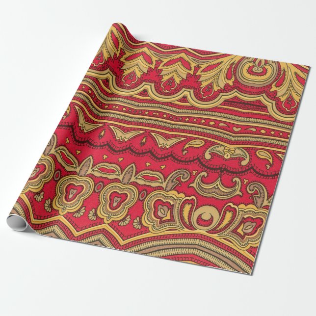Oriental decor closeup. wrapping paper (Unrolled)