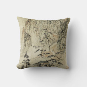 Oriental Design Throw Pillow