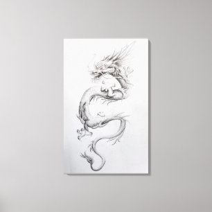 Oriental Dragon Canvas Print