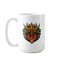Oriental Dragon Head Mug – Fiery Art Design