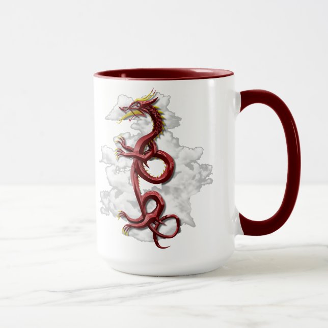 Oriental dragon mug (Right)