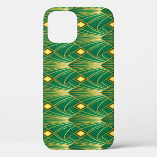Oriental Elegance: Art Deco Wallpaper iPhone 12 Case
