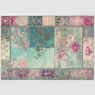 Oriental Esthetics Eclectic Patchwork Patterns Tissue Paper