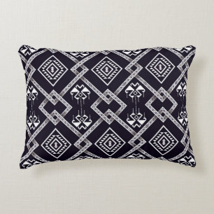 Oriental ethnic, traditional seamless background. decorative cushion