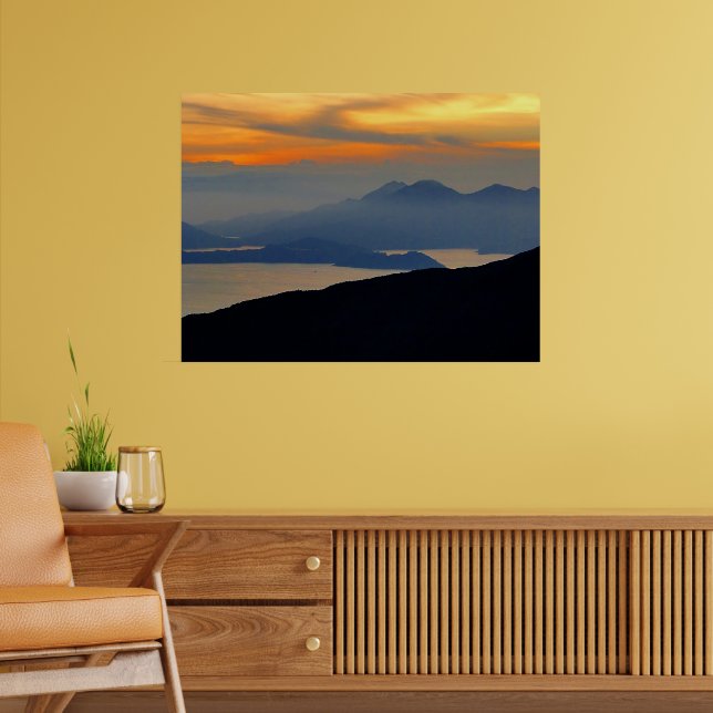 Oriental Evening Mist Framed Print (Living Room 2)