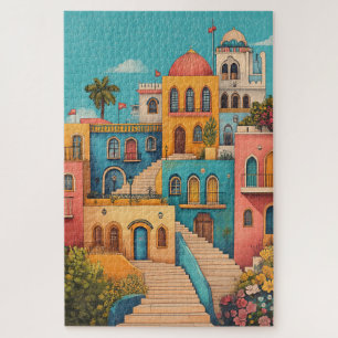 Oriental Fairy Tale Houses Jigsaw Puzzle