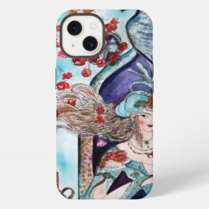 ORIENTAL FAIRY TALE / PRINCESS,RED ROSES AND HAWK iPhone 13 CASE