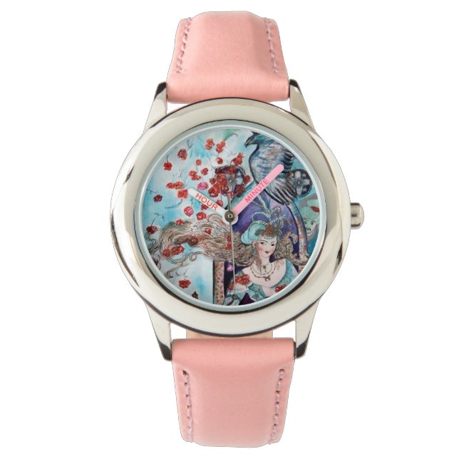 ORIENTAL FAIRY TALE / PRINCESS,RED ROSES AND HAWK WATCH (Front)