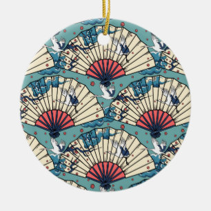 Oriental FanTasy Ceramic Tree Decoration