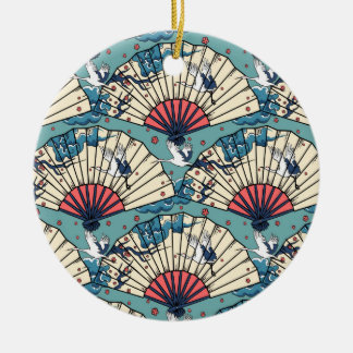 Oriental FanTasy Ceramic Tree Decoration