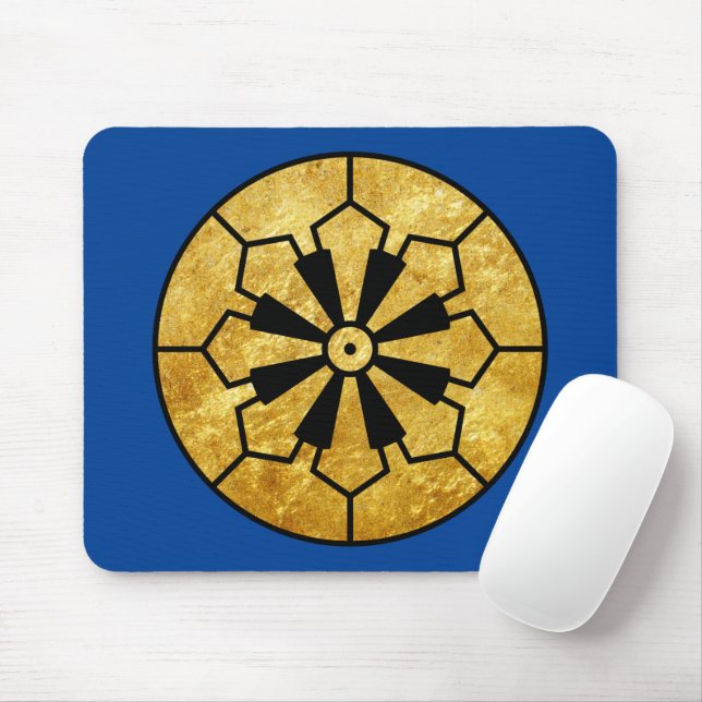 Oriental Faux Gold Japan Sanja Matsuri Komagata Mouse Mat (With Mouse)