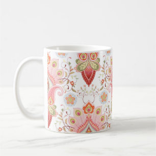 Oriental Flair: Damask Peacock Paisley Coffee Mug