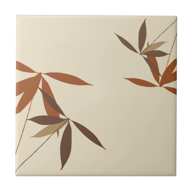 Oriental Floral Decor Tile (Front)
