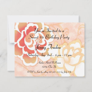 Oriental Floral Multi purpose Birthday Invitation