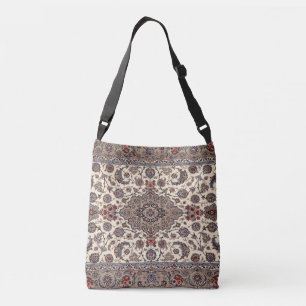 Oriental Floral Persian  Carpet  Pattern Crossbody Bag