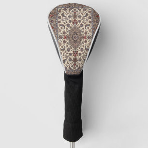 Oriental Floral  Persian  Carpet Pattern Golf Head Cover