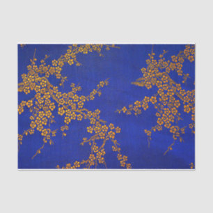 Oriental floral tissue paper