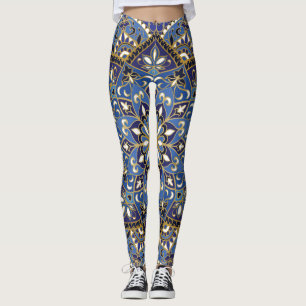 Oriental Floral: Vintage Carpet Leggings