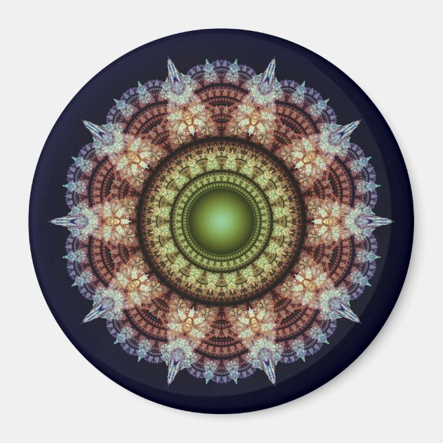 Oriental fractal splendid ornament magnet (Front)